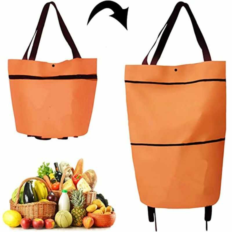 Bolsa De Compras Plegable Con Ruedas